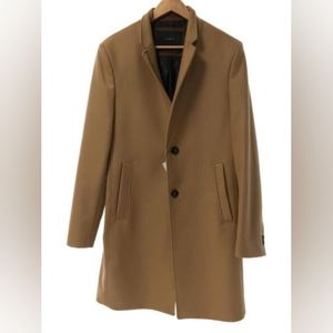 Mens Zara Tan Wool trench coat size XL